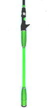 Load image into Gallery viewer, TFR Casting BASS RODS BLACK/GREEN 7FT