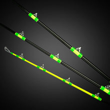 Load image into Gallery viewer, TOUGHEST FRICKE&#39;N 2 PIECE 9FT VERSATILE SPINNING BANK RODS EVA FOAM BLACK/GREEN
