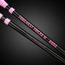 Load image into Gallery viewer, TOUGHEST FRICKE&#39;N 2 PIECE 9FT VERSATILE SPINNING BANK RODS BLACK/PINK
